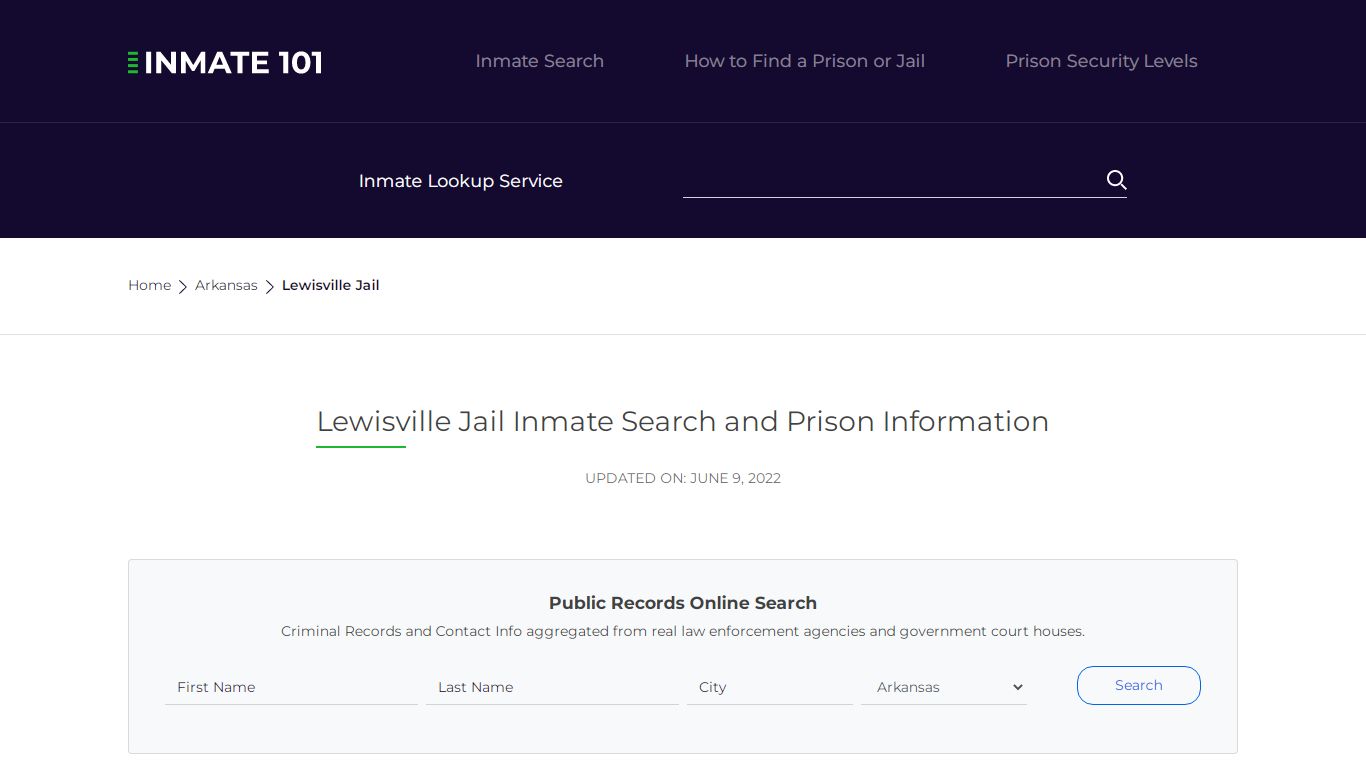 Lewisville Jail Inmate Search, Visitation, Phone no ...